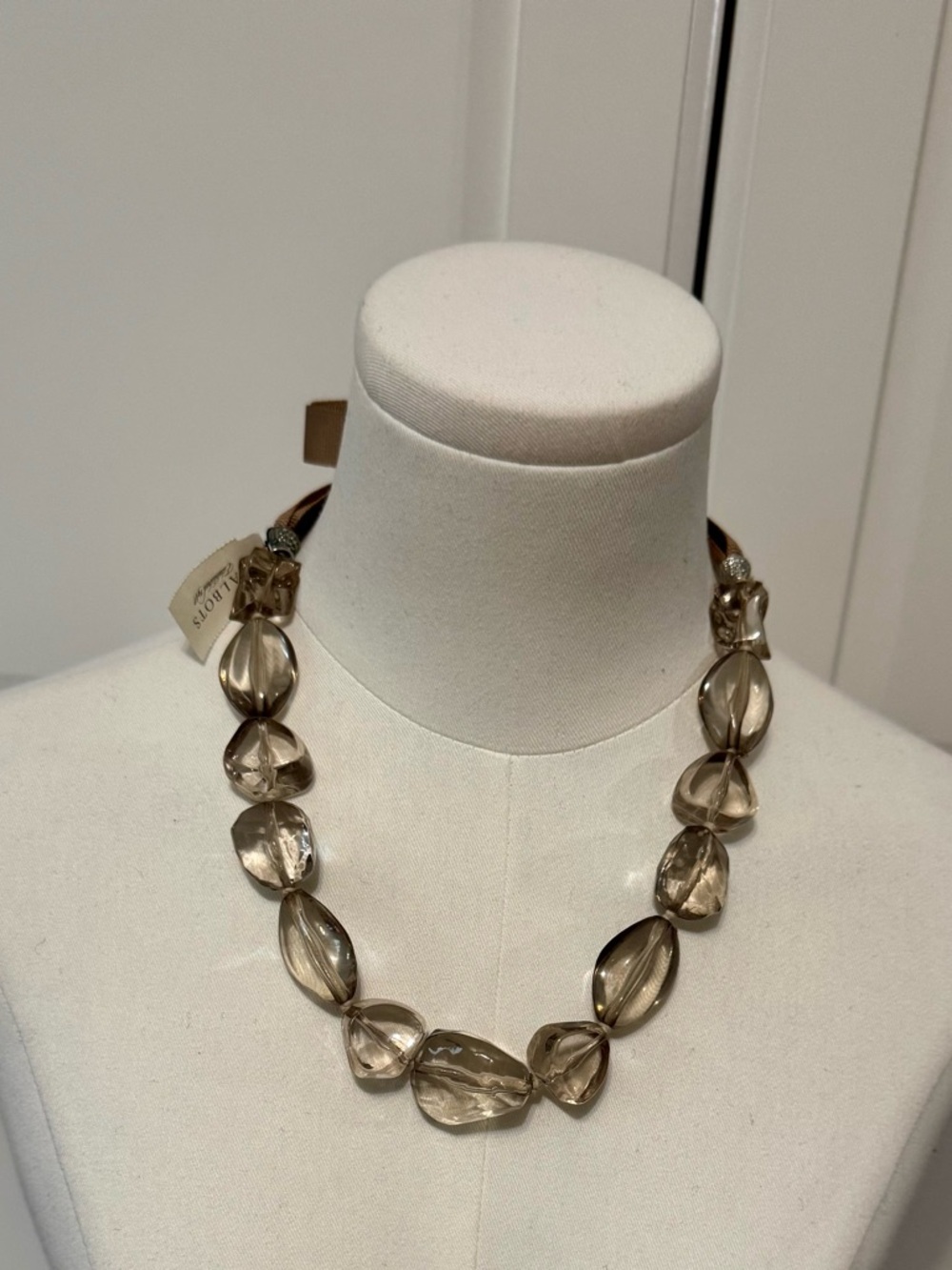 Talbots Translucent Faceted Smoky Quartz Bead Necklace - Women’s Jewelry